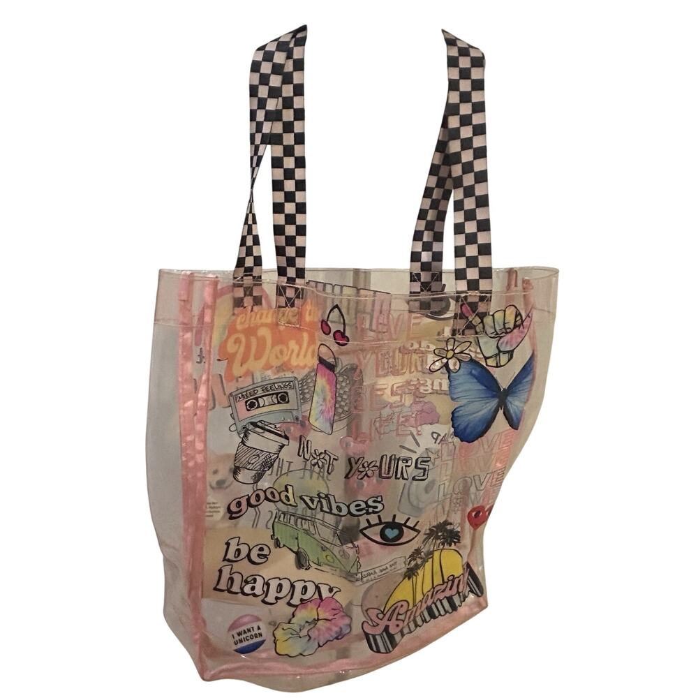 Clear Vinyl Tote Bag - Picture 2 of 3